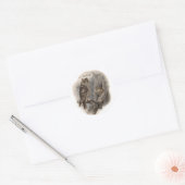 Brown Owl Runder Aufkleber (Umschlag)
