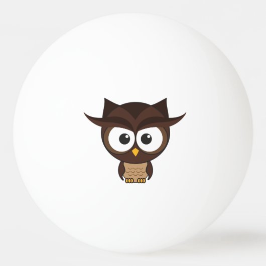 Brown Owl Tischtennisball (Vorderseite)
