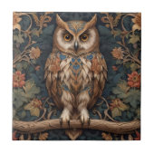Brown Owl William Morris Inspiriert Fliese (Vorderseite)