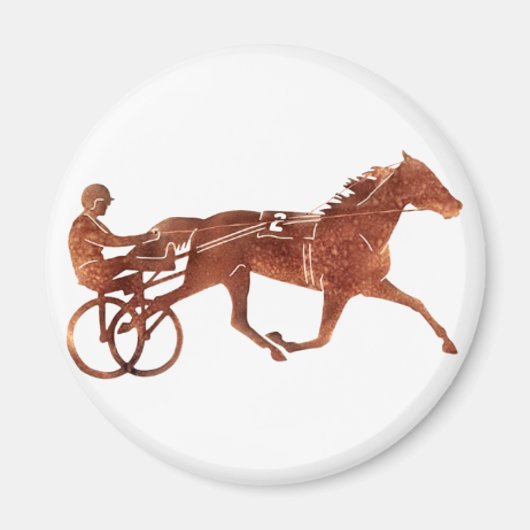 Brown Pacer-Silhouette Magnet (Vorne)