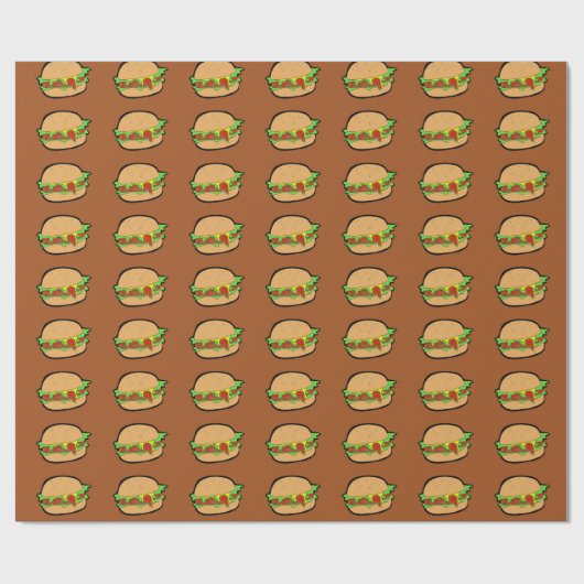 BROWN-PACKPAPIER MIT REIHEN DER HAMBURGER GESCHENKPAPIER (Flach)