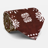 Brown Paisley Krawatte (Gerollt)