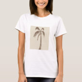 Brown-Palme auf Beige T-Shirt (Vorderseite)