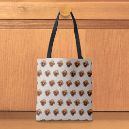 Brown Pansy Seamless Pattern Tote Bag Tasche