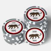 Brown Panther Gold Pokerchips (Stapel)