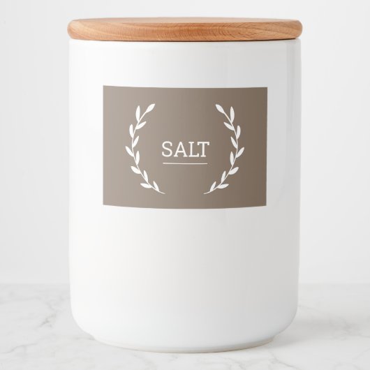 Brown pantry labels, organization labels lebensmitteletikett (Vorderseite)