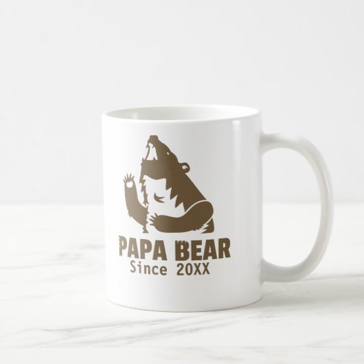 Brown-Papa-Bär seit Jahr der Kaffeetasse (Rechts)