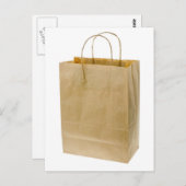 Brown Paper Bag Postkarte (Vorne/Hinten)