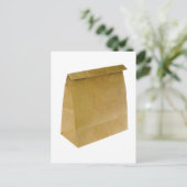 Brown Paper Bag Postkarte (Stehend Vorderseite)