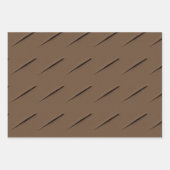 Brown Paper & Cardboard Realistisches Geschenkwrap Geschenkpapier Set (Vorderseite 3)