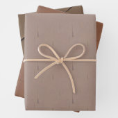 Brown Paper & Cardboard Realistisches Geschenkwrap Geschenkpapier Set (Beispiel)