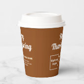 Brown Paper Cup-Erntedank Pappbecher (Links)