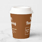 Brown Paper Cup-Erntedank Pappbecher (Rechts)