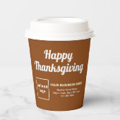Brown Paper Cup-Erntedank Pappbecher (Vorderseite)
