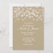 Brown Paper Simple Rustic Wedding Einladungen (Vorderseite)