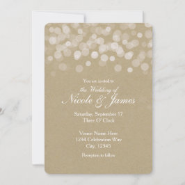 Brown Paper Simple Rustic Wedding Einladungen