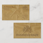 Brown-Papier Visitenkarte (Vorne/Hinten)