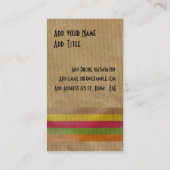 Brown-Papier-Visitenkarte Visitenkarte (Rückseite)