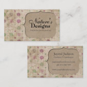 Brown-Papiertüte-Tupfen-Profil-Visitenkarte Visitenkarte (Vorne/Hinten)