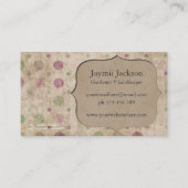 Brown-Papiertüte-Tupfen-Profil-Visitenkarte Visitenkarte (Rückseite)