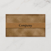 Brown Parchment Business Card Visitenkarte (Rückseite)