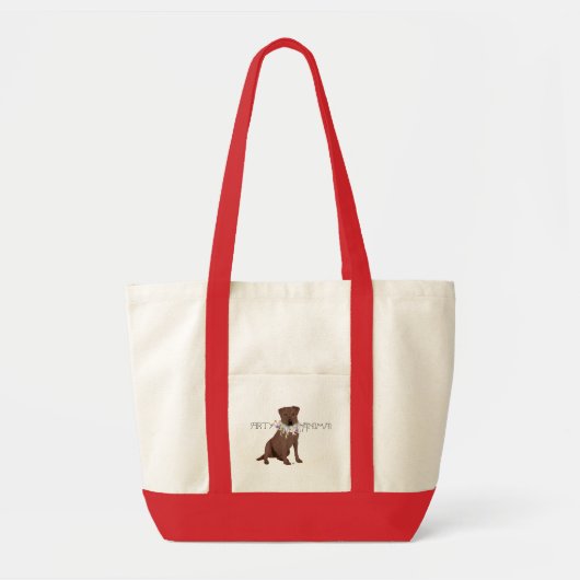 Brown Party Animal Labrador Retriever Tragetasche (Vorne)