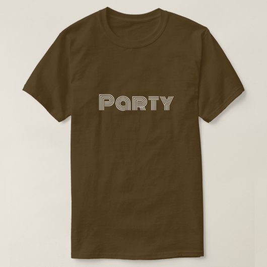 Brown Party T - Shirt (Design vorne)