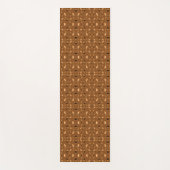 Brown patterned fabric featuring a symmetrical  yogamatte (Vorderseite)