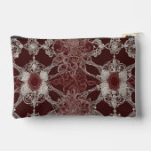 Brown patterns AI art  Zubehörtasche (Rückseite)