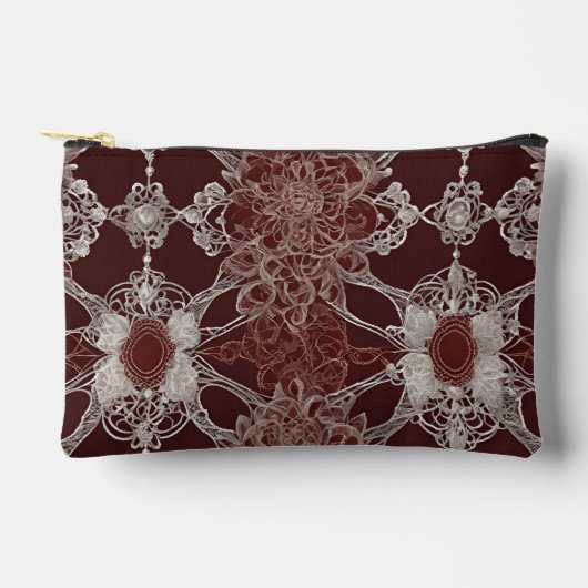 Brown patterns AI art  Zubehörtasche (Vorderseite)