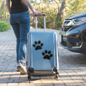 Brown Paw Prints Aufkleber (Koffer Insitu)