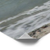 Brown Pelican auf dem Beach Foto Poster (Ecke)