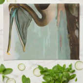 Brown Pelican Birds America Audubon Print Geschirrtuch (Gefaltet)