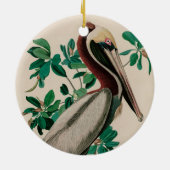 Brown Pelican Birds America Audubon Print Keramik Ornament (Hinten)