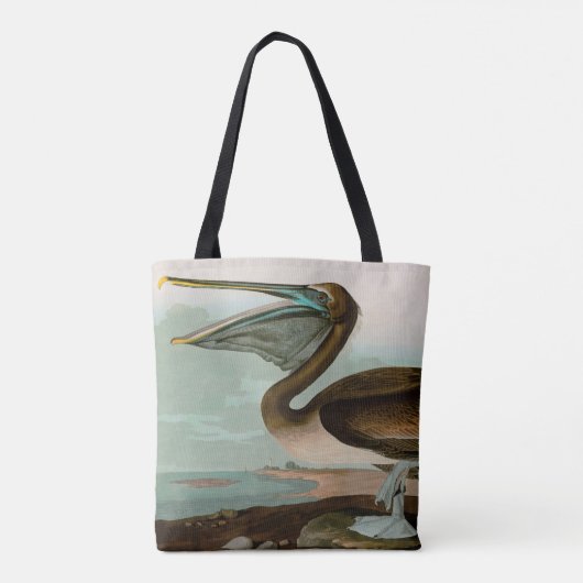 Brown Pelican Birds America Audubon Print Tasche (Rückseite)