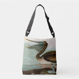 Brown Pelican Birds America Audubon Print Tragetaschen Mit Langen Trägern