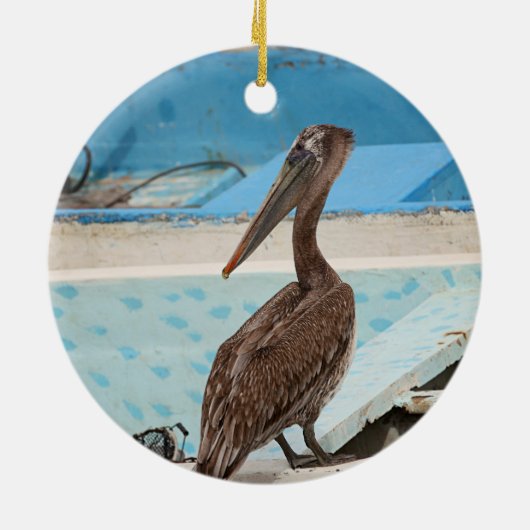 Brown Pelican | Cabo San Lucas Keramik Ornament (Hinten)