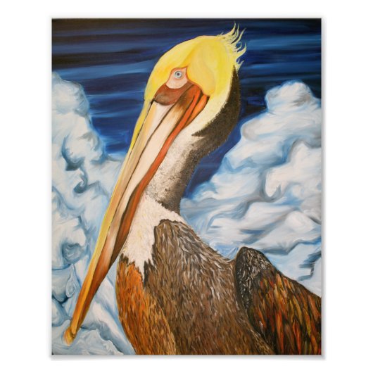 Brown Pelican Fotodruck (Vorne)