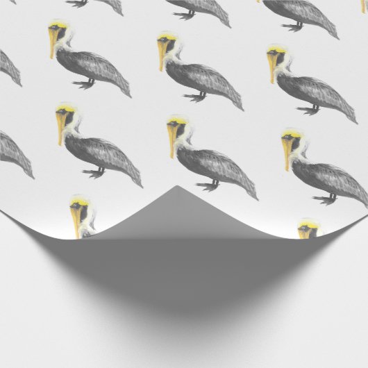 Brown Pelican Geschenkpapier (Ecke)