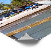 Brown Pelican, Higgs Beach, Key West, Florida Poster (Ecke)