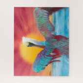 Brown Pelican ISLAND SUNSET Puzzle (Vertikal)