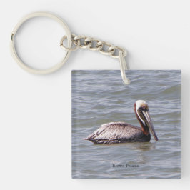 Brown Pelican Key Chain Schlüsselanhänger