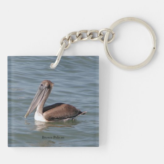 Brown Pelican Key Chain Schlüsselanhänger (Rückseite)