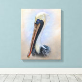 Brown Pelican Leinwanddruck (Insitu (Holzboden))
