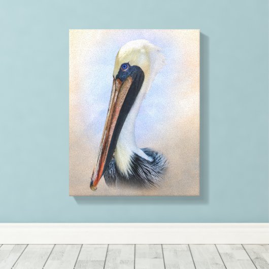 Brown Pelican Leinwanddruck (Insitu (Holzboden))
