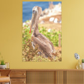 Brown Pelican Leinwanddruck (Insitu (Wohnzimmer))