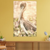 Brown Pelican Leinwanddruck (Insitu (Wohnzimmer))