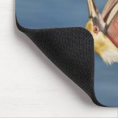 Brown Pelican mit offenem Mund Mousepad (Ecke)