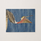 Brown Pelican mit offenem Mund Puzzle (Horizontal)