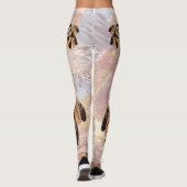 Brown Pelican oder Hawk Federn Leggings (Rückseite)